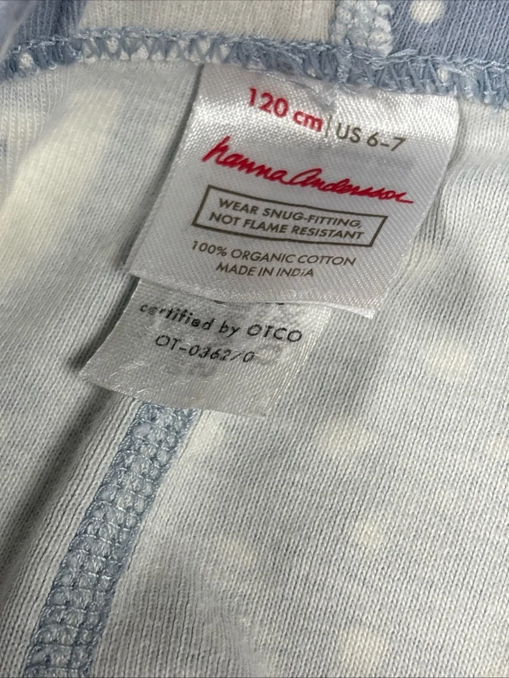 Hanna Anderson Children's Polar Bear Print Blue Pajama Set